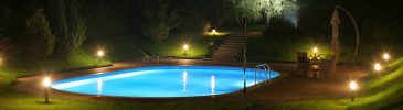 Outdoor Lighting for Pools and Hot Tubs